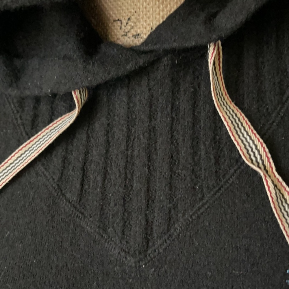 Burberry Navy Blue Hooded Motif Sweater - Picture 4 of 9